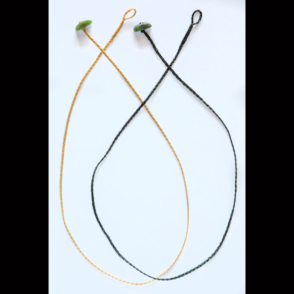 Plaited Cords with Jade Toggles -C5-1