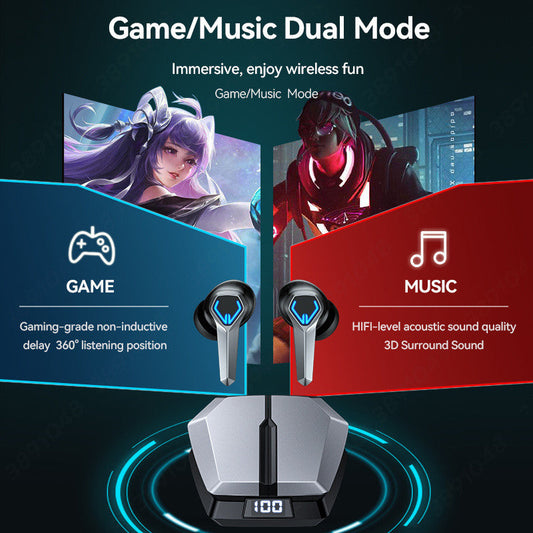Wireless Gaming Earbuds with Microphone Cool Gaming Accessories Noise Cancelling in-Ear Bluetooth Headphones-1